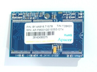 8Y.4A916.T157B APACER ATA DISK MODULE II SSD 1GB 5V ADM III 1GB Mini ADM HD HF