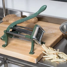 Choice 1/4" Countertop Cast Iron Manual French Fry Cutter / Potato Cutter
