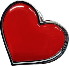 Valentines Red Heart Gel Domed Fridge Magnet Memo Holder