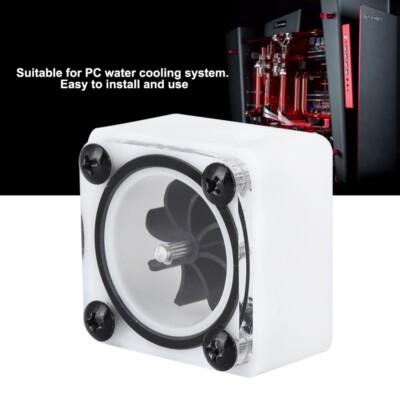 PC Computer Water Cooling Flow Indicator Meter Acrylic 2-Way G1//4 Thread BT