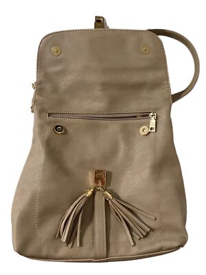 Miztique Beige Vegan Leather Adjustable Backpack Women’s Accessories Miztique Beige Vegan Leather Adjustable | Mercari main image 4