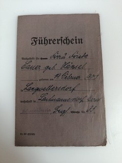 Führerschein Schweidnitz 1934 Dokument Papiere Dokumente Nr 4 Original