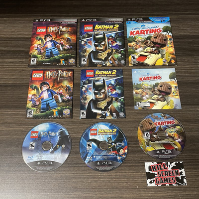 LittleBigPlanet Karting + Lego Batman 2 + Harry Potter Years 5-7 PS3 Bundle Lot