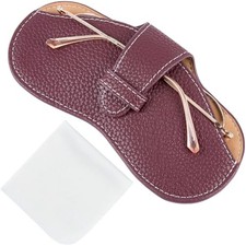 PU Leather Glasses Case Slim Sunglasses Case Bag Portable Coconut Brown