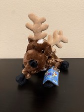Webkinz Reindeer With Code Sealed Tags Brown Moose Christmas Doll Holiday toy