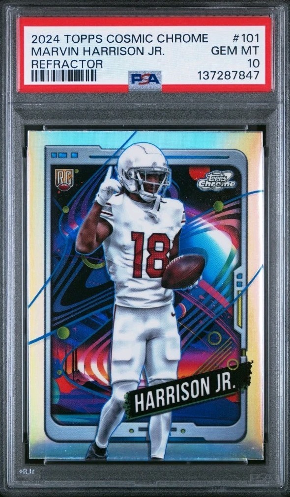 Marvin Harrison Jr. Topps Cosmic Chrome #101 Refractor