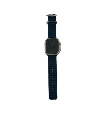 Apple Watch Ultra 2 49mm Titanium Case with Ocean Band - Blue, One Size (GPS...