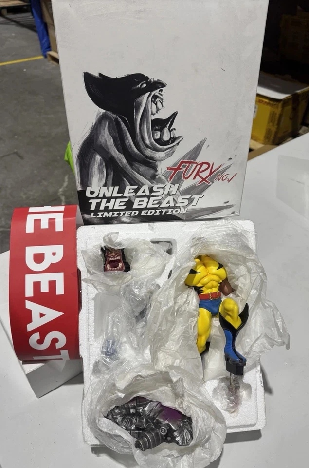 Estatua de resina Toylaxy Wolverine Fury No.1 Unleash the Beast edición limitada Foto 2 de 4