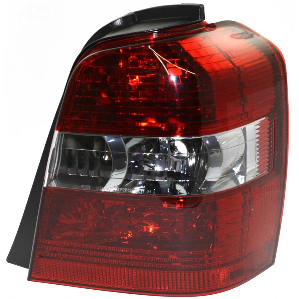 Juego de luces traseras halógenas para Toyota Highlander 2004-2007 lentes transparentes y rojas 2 piezas Foto 2 de 4