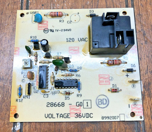 EXZ Go 28 688-GO1 Charger Board 36VDC/ 120 VAC- Untested