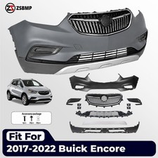 Primed Front Bumper Cover Grille Kit For 2017-2022 Buick Encore Wfog Lamp Cover Primed Front Bumper Cover Grille Kit For 2017-2022 Buick Encore Wfog Lamp Cover