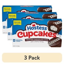 Chocolate Cupcakes Snack Cakes 12.7oz 8 Count Pack of 3