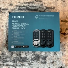 Black and Silver Keypad Digital Fingerprint Smart Lock