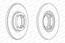 2 dischi freno nuovi per CHEVROLET DAEWOO:MATIZ,SPARK,SPARK LITE 96254392