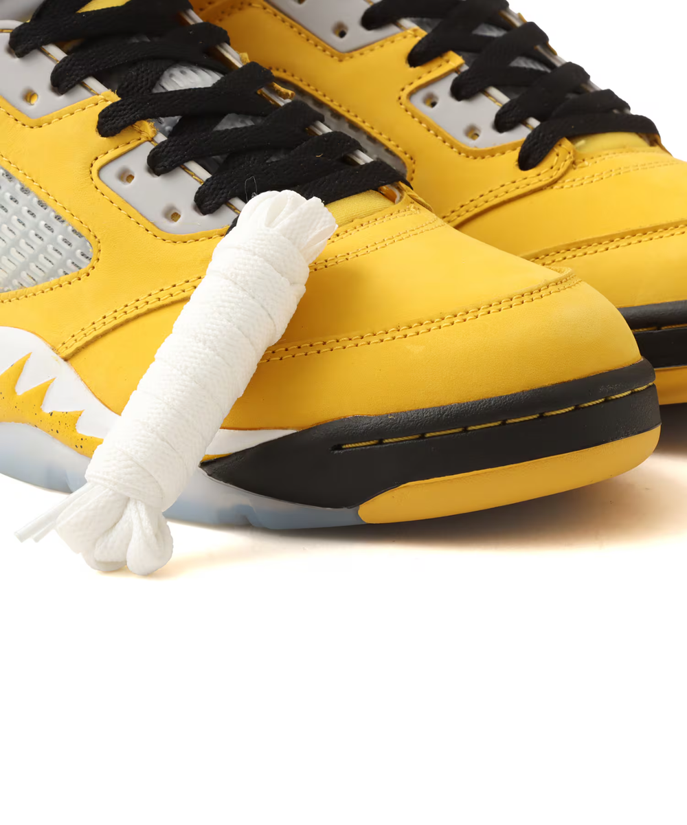 Nike Air Jordan 5 Retro Tokyo 23 Yellow Wolf Grey Black Men's