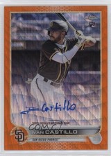 2022 Topps Chrome Rookie Orange Wave Refractor 14/25 Ivan Castillo Auto v9t