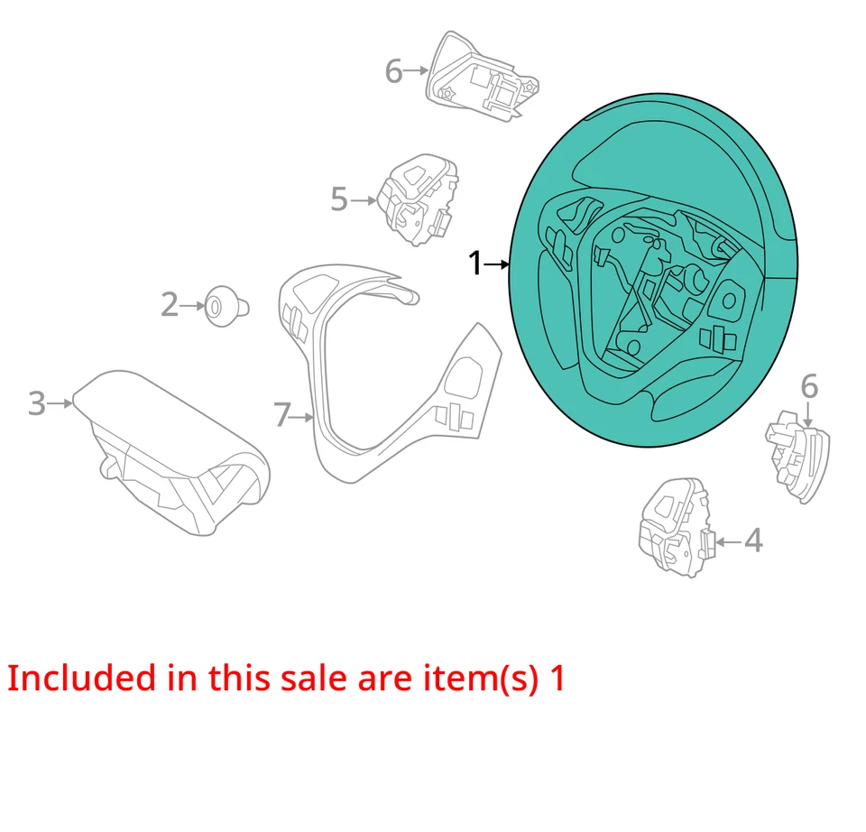 SE ADAPTA A FORD EDGE 2012-2014 RUEDA ASY - DIRECCIÓN CT4Z3600GA - NUEVO OEM CT4Z3600GA Foto 3 de 4