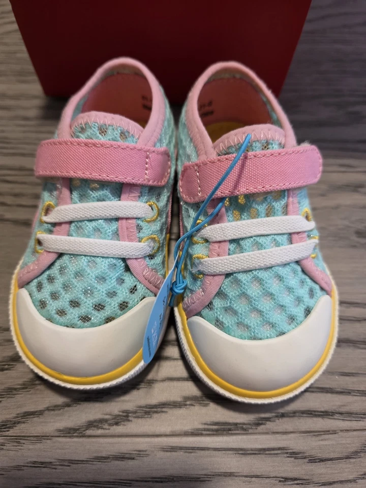 NUEVO EN CAJA NIÑAS Niño pequeño See Kai Run Polvo Azul Rosa Tenis Sprin Verano 5 Foto 3 de 3