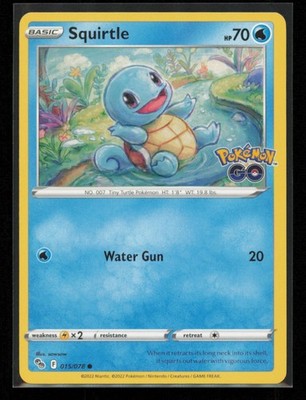Squirtle 015/078 Pokemon Pokemon GO Common Near Mint