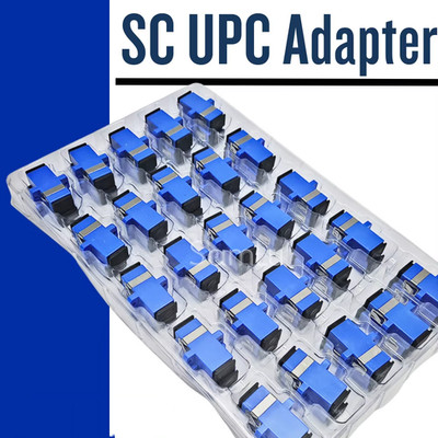 50/100/200/300pcs SC UPC Simplex SM Fiber Optic Adapter Flange Connector Coupler