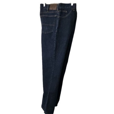 C.E. Schmidt Workwear Jeans Men's 34/30 Relaxed Fit Dark Wash Stretch  Straight