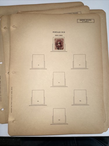 USA 1891-1933 POSTAGE DUE PARCEL POST DUE STAMP SMALL COLLECTION RARE 1-50 CENT - Picture 3 of 23