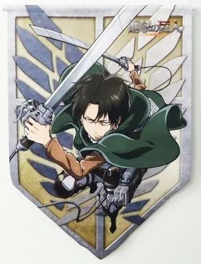 Ataque a los Titanes Póster Tapiz Levi Anime Dibujo Bandera Blu-ray/DVD Bonus