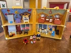 Vintage Playmobil 3964 Take Along Dollhouse Playset with Furniture and Figures