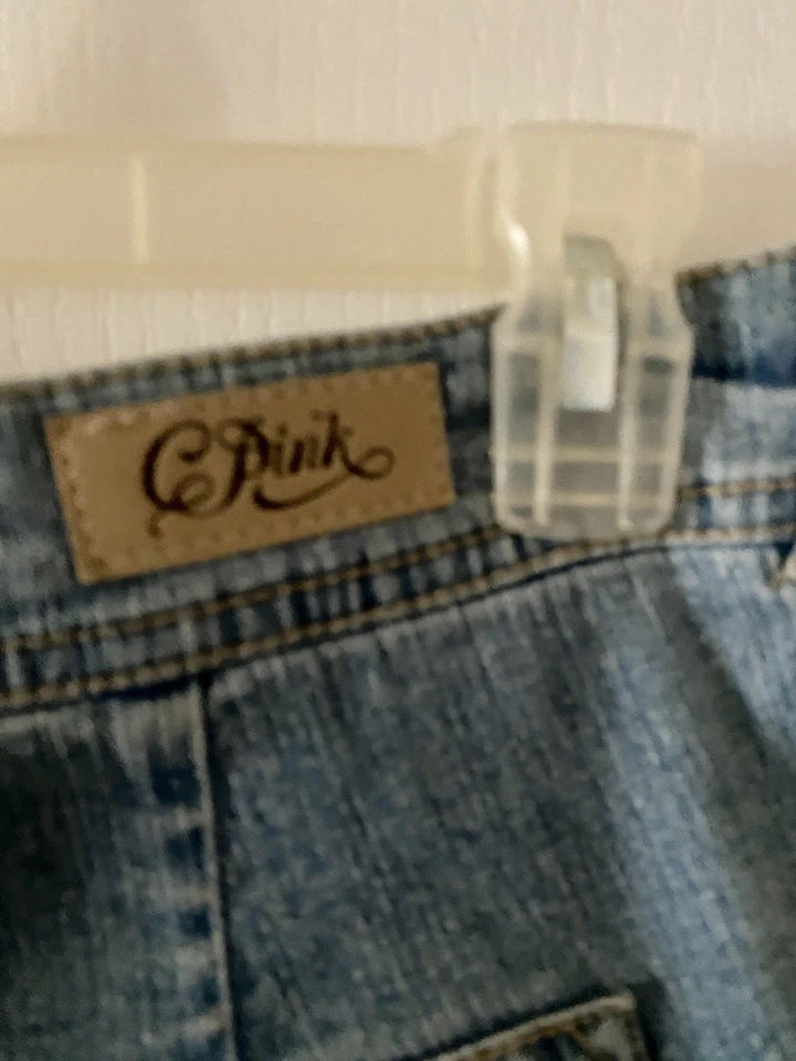 Wide Leg Palazzo Pants Blue Denim Jeans - Image 4 of 4