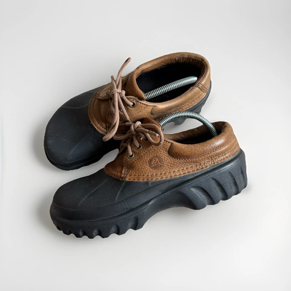 Crocs Islander Pitcrew Boat Shoes Clogs Brown Tan Black Men's Size 8 Women’s 10  - Image 2 of 4