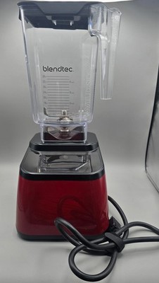 Blendtec Total Blender Designer Blender Model CTB1 Pomegranate Red Works