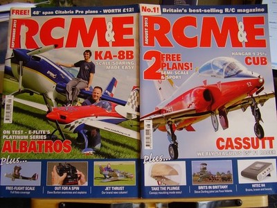 2 X RCM&E MODEL AIRCRAFT MAGS AUG SEPT 2013 WITH 3 PLANS CITABRIA SWAMP RAT