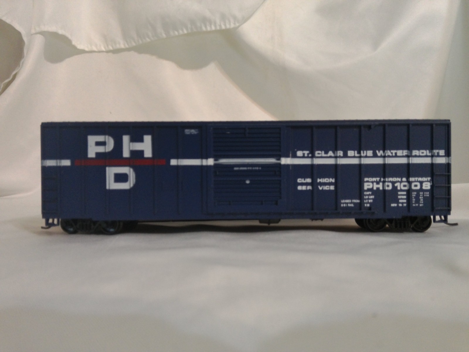 Roundhouse Blue Box 1963 HO Scale 50' Single Door Box Car Port Huron & Det #1008