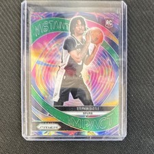 2024-25 Panini Prizm Instant Impact Stephon Castle #4 Spurs Rookie Basketball