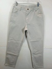 Vintage Wrangler USA Made Jeans Womens Sz 12 Beige Denim Hi Rise 29x29
