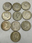 LOT OF 10 1968 KENNEDY HALF 1/2  DOLLAR $ US COIN  .50c — photo 1