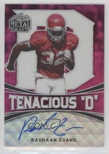 2018 Leaf Metal Draft Tenacious D Pink Wave 9/10 Rashaan Evans #TD-RE1 Auto 1u6