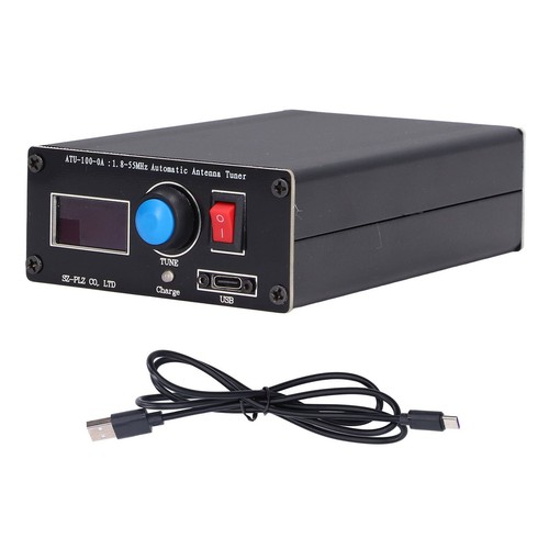 Mini automatyczny tuner antenowy 0 96-calowy wyświetlacz USB ładujący tuner radiowy 1 8-55 MH D - Zdjęcie 5 z 22