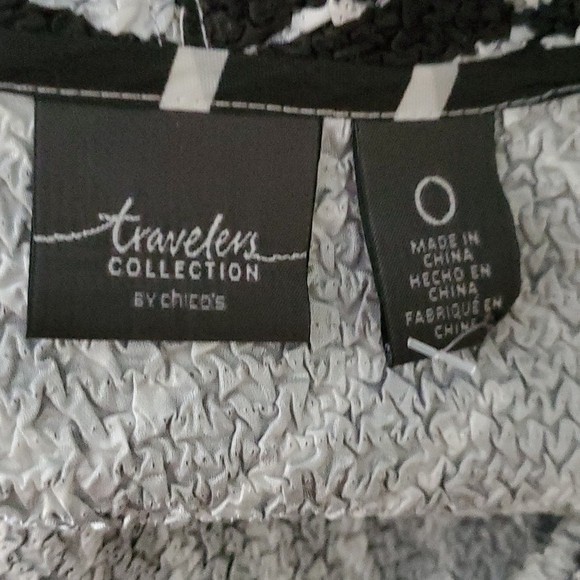 Chico's Crushed Patchwork Striped Jacket Size 0 S… - image 5