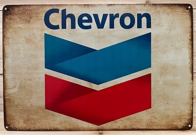 Chevron Metal Wall Sign 12'' x 8''