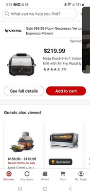 Ninja Foodi XL Pro 7-in-1 Indoor Grill & Griddle IG601