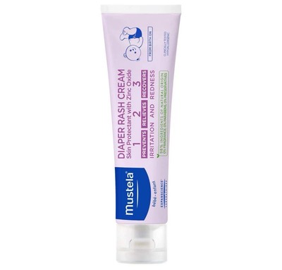 Mustela-Baby Diaper Rash Cream 123 - Skin Protectant with Zinc Oxide - Fragrance