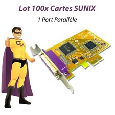 Set x100 Schede SUNIX Porta Parallela IEEE1284 PCI PAR5408AL 0G1FN2 Low Profile
