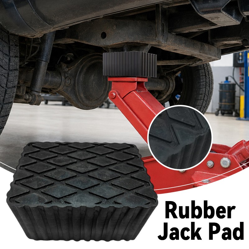 Solid Rubber Auto Lift Block Spacer Pads Heavy-Duty Automobile Lifts Jacks Pad