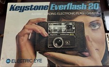 Vintage 1970's Camera Keystone Everflash 20 With Box.See Photos For Model Cond