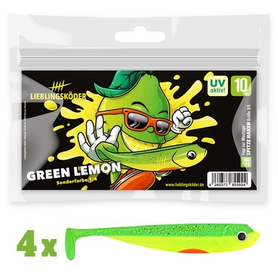 Lieblingsköder Green Lemon Rocky Nemo Heartbreaker 10cm Gummiköder DA SALE