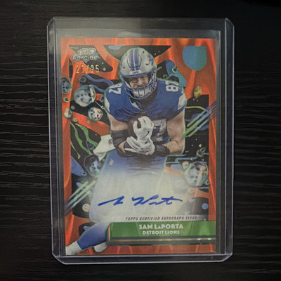 Topps Chrome COSMIC Sam LaPorta CCA-SLP Certified Auto 21/25 Detroit Lions 2025