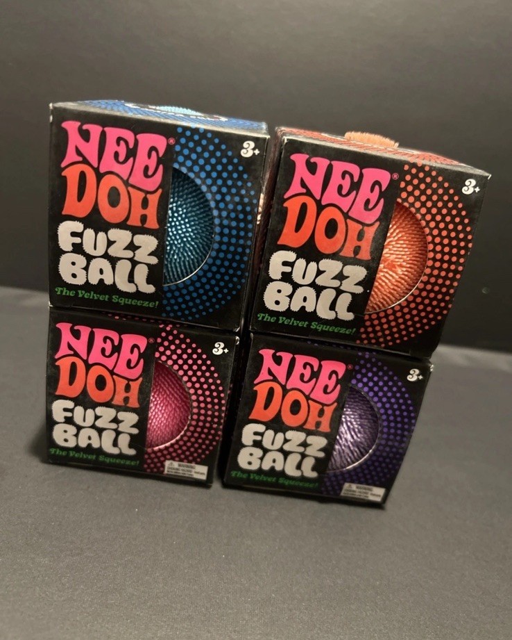 NeeDoh Fuzz Ball The Velvet Squeeze AUTHENTIC COLOR MAY VARY | eBay