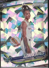 Aziaha James 2025 Panini Prizm WNBA #141 Ice Prizms Dallas Wings