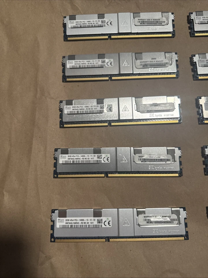 Lot-10 Sk Hynix 32GB 4Rx4 PC3- 14900L -13-12-C0 HMT84GL7AMR4C-RD MC AH - Image 3 of 4